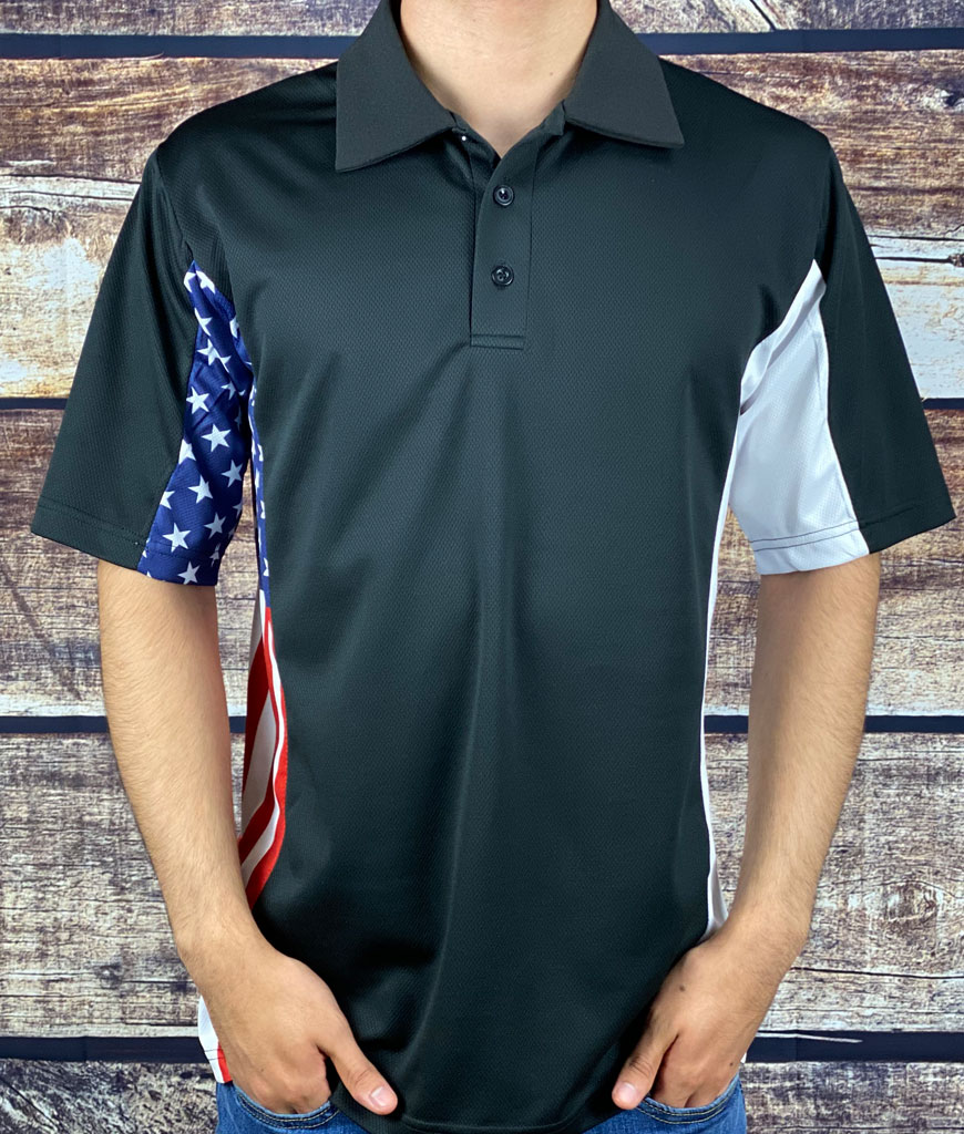 Coast Guard Inspired Patriotic Polo Shirt
