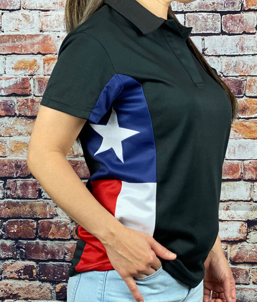 Defiant Texan Womans Polo Shirt