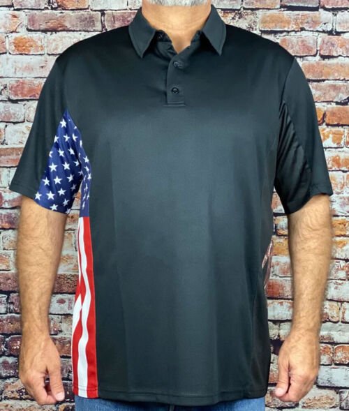 Gadsden-Patriot-Blackout Polo Shirt