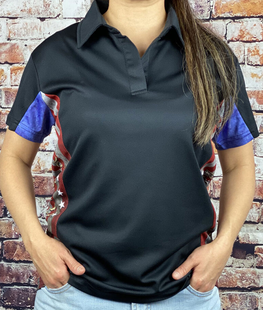 We the People Polo Shirt Womens
